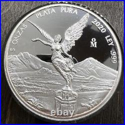 2020 Libertad Proof 5oz? MEXICO Silver NEW Original in Capsule LOW MINTAGE