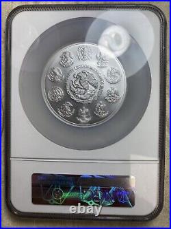 2020 MEXICAN LIBERTAD NGC MS70 5 Oz Silver BU Coin Spot Free Low Mintage