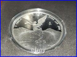 2020 Mexican Libertad 1 oz Silver Reverse Proof Coin Set COA #224 Mexico Milky