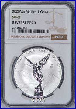 2020 Mexico 1 Oz Libertad Ngc Reverse Proof Pf70 Silver