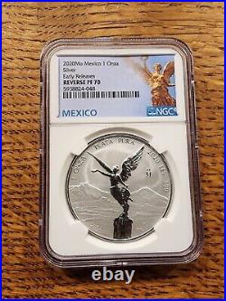 2020 Mexico 1oz Silver Libertad Reverse Proof PF-70 PF70 NGC Early Release