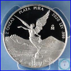 2020 Mexico 2oz Silver Libertad PCGS PR69 DCAM First Strike Coin