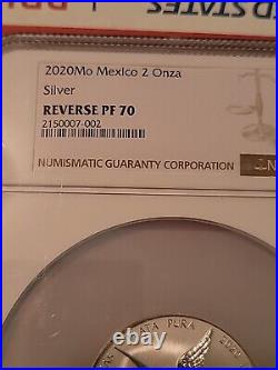 2020 Mexico 2oz Silver Libertad Reverse Proof PF-70 PF70 NGC
