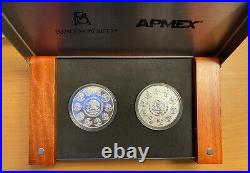 2020 Mexico Libertad 1 Oz Silver Proof & Reverse Proof 2 Coin Set