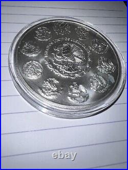 2020 Mexico Libertad 5 Onzas 5oz Fine Silver Coin BU in Cap Low Mintage 8,900