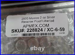 2020 Mexico Libertad Reverse Proof 2oz Silver SEALED MINT CONDITION ONE OWNER