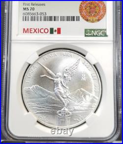 2020 Mexico Silver Libertad 1 Onza Ngc Ms 70 First Releases Rare Perfect 1 Oz