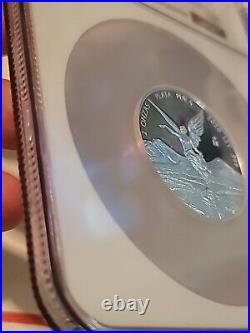 2020 PROOF Libertad Coin One 2 ONZAS Banco de Mexico Pure Silver. 999 PF-69 NGC