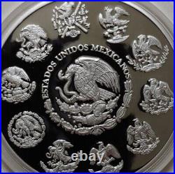 2021 5 oz Silver Mexican Libertad PROOF 5 Troy Oz Coin. 999 Fine Silver Capsule