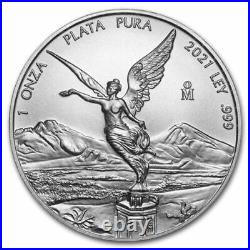 2021 Banco De Mexico Libertad Series and Bicentennial of Independence 2oz Silver