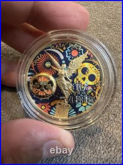 2021 Dia de Los Muertos Libertad Silver Coin 1oz Colorized with COA and Case 2021 Dia de Los Muertos Libertad Silver Coin 1oz Colorized with COA and Case