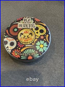 2021 Dia de Los Muertos Libertad Silver Coin 1oz Colorized with COA and Case 2021 Dia de Los Muertos Libertad Silver Coin 1oz Colorized with COA and Case
