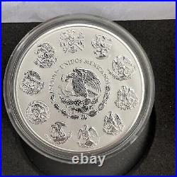 2021 MEXICAN LIBERTAD 1 OZ SILVER PF & REVERSE PROOF 2 COIN SET Spots On Proof