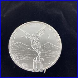 2021 Mexico BU Silver 5 oz Libertad Mexican Coin in capsule