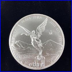 2021 Mexico BU Silver 5 oz Libertad Mexican Coin in capsule