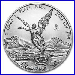 2021 Mexico Libertad and Bicentennial of Independence 2oz Silver Coin Set