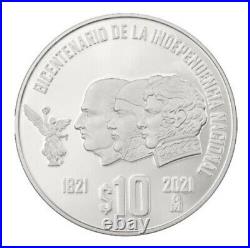 2021 Mexico Libertad and Bicentennial of Independence 2oz Silver Coin Set