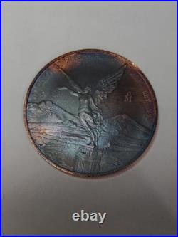 2021 Mexico Silver Libertad, 1 oz. 999 Silver Beautiful ART Toning RARE