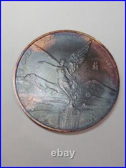 2021 Mexico Silver Libertad, 1 oz. 999 Silver Beautiful ART Toning RARE