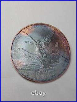 2021 Mexico Silver Libertad, 1 oz. 999 Silver Beautiful ART Toning RARE
