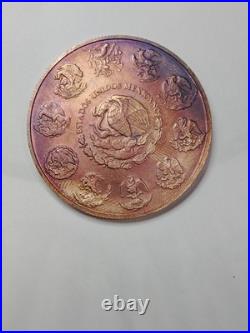 2021 Mexico Silver Libertad, 1 oz. 999 Silver Beautiful ART Toning RARE