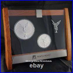 2021 Mexico Silver Libertad Reverse Proof 2oz and 5oz Set with COA Only 250 Sets