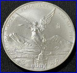 2022 1 Oz. 999 Silver Mexico Libertad 1 Onza Plata Pura Mexican Silver Coin