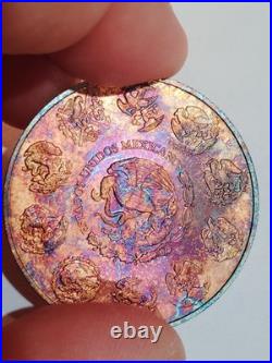 2022 1 oz Silver Mexican Libertad Coin Unique Monster Lightning Toner Toned Bu