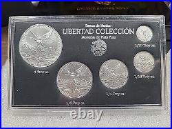 2022 5 Coin Silver Mexico Libertad Set in Case