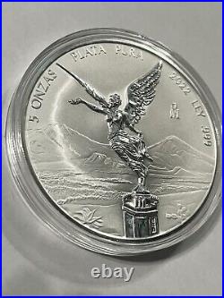 2022 5 Oz Mexico Silver Libertad Reverse Proof