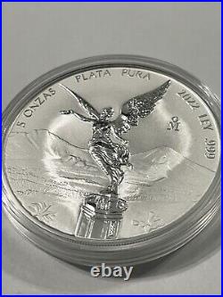 2022 5 Oz Mexico Silver Libertad Reverse Proof