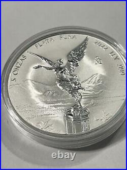 2022 5 Oz Mexico Silver Libertad Reverse Proof