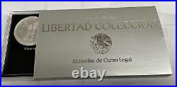 2022 5pc Silver Mexican Libertad BU coins Treasure Coins of MexicoT