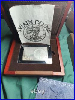 2022 Mexican Libertad 40th Anniv 3 OZ Silver Coin & Bar Set Limited to 2,022