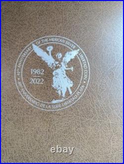 2022 Mexican Libertad 40th Anniv 3 OZ Silver Coin & Bar Set Limited to 2,022