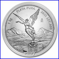 2022 Mexico 1 kilo Silver Libertad BU (In Capsule)