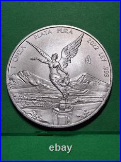 2022 Mexico 1 oz. 999 Silver Libertad BU