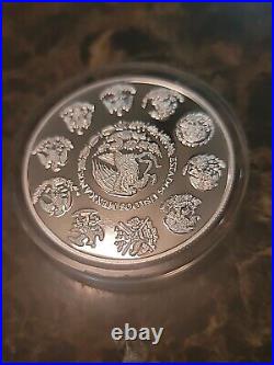 2022 Mexico 1 oz Silver Libertad Proof (In Capsule). 999 Fine Silver Onza Plata