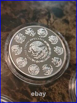 2022 Mexico 1 oz Silver Libertad Proof (In Capsule). 999 Fine Silver Onza Plata