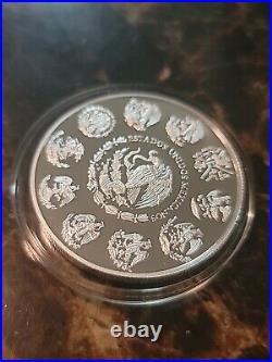 2022 Mexico 1 oz Silver Libertad Proof (In Capsule). 999 Fine Silver Onza Plata