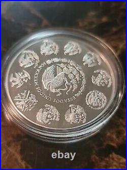 2022 Mexico 1 oz Silver Libertad Proof (In Capsule). 999 Fine Silver Onza Plata