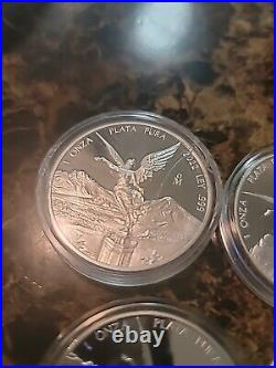 2022 Mexico 1 oz Silver Libertad Proof (In Capsule). 999 Fine Silver Onza Plata