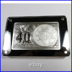 2022 Mexico 3 oz Silver 40th Anniversary of the Libertad Onza Coin Bar #54579G