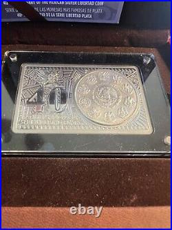 2022 Mexico Libertad 40th Anniversary 3 oz. 999 Silver Coin Bar