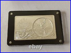 2022 Mexico Libertad 40th Anniversary 3 oz. 999 Silver Coin Bar No. 0225/2022