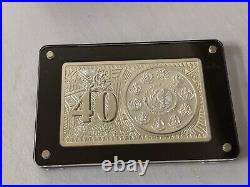 2022 Mexico Libertad 40th Anniversary 3 oz. 999 Silver Coin Bar No. 0225/2022