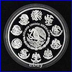 2022 Mexico Libertad. 999 2 oz. Onza Silver Proof in Capsule, Mintage = 1,700