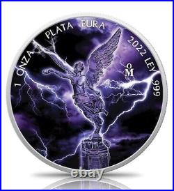 2022 Mexico Libertad Storm Edition 1 oz. 999 silver coin With Mintage of 400