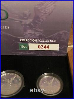 2022 Proof Mexican Libertad 5 Coin Set w Box & Coa Rare Banco De Mexico Silver