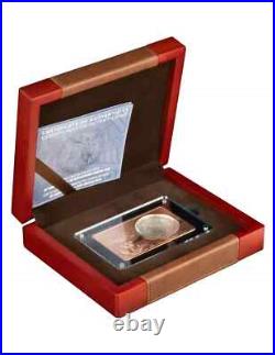 2022 Silver 1 oz & Copper 2 oz Mexican Libertad 40th Anniversary Proof Coin Bar
